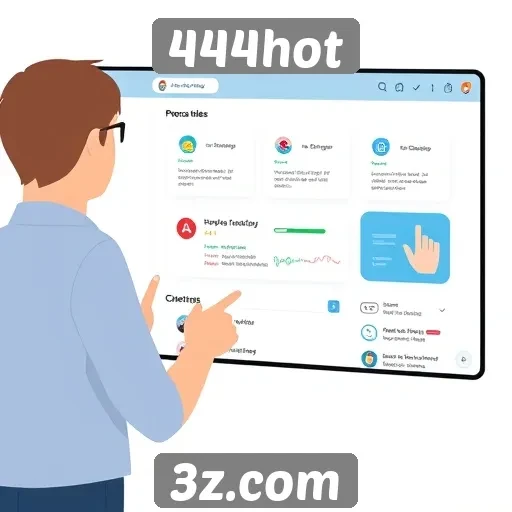 Interface do usuário do 444hot e sua usabilidade